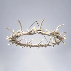 Roll Hill Chandelier Antler Ring